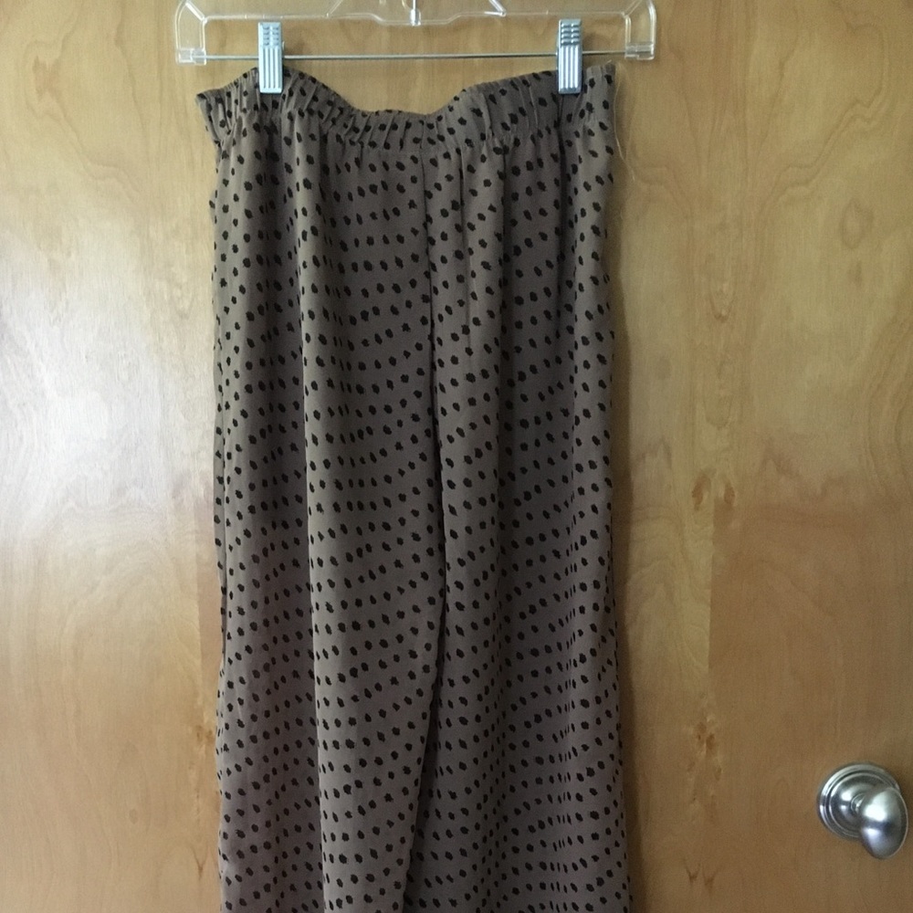 Sheer wide leg pants